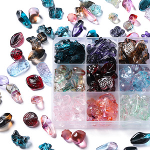 Assortiment de perles en verre mélangées pour la fabrication de bijoux, accessoires pour cheveux, bracelets, chaînes de téléphone AC4540 - Product Image 2