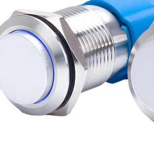 उच्च गुणवत्ता 16 मिमी नो/एनसी 5 पिन पीतल <span class=keywords><strong>12v</strong></span> ip67/ip65 क्षणिक कार हॉर्न पुश बटन स्विच - Product Image 5