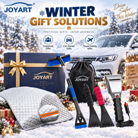 Kit Essentiel pour Voiture : Dégivreur de Pare-Brise, Brosse à Neige et Grattoir à Glace Chauffant pour l'Hiver