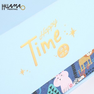 Huamao Printing Cute Animal Print Kids Gift <b>Box</b> Custom Logo Rigid Baby Gift Packaging <b>Box</b> for Birthday & Baby Shower - Product Image 4