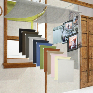 Tenda a Rullo Oscurante in Poliestere, Tenda da Finestra Manuale Montata a Soffitto 60 X 180 cm, Tenda Solida per Casa e Ufficio - Product Image 6