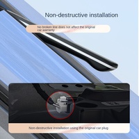Tesla MODEL 3/Y Poignée de porte électrique Installation non destructive Poignée colorée réglable à sept couleurs Kits de carrosserie