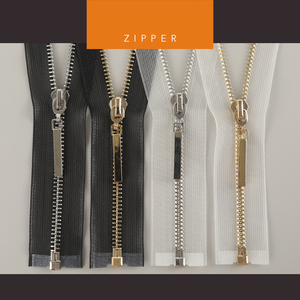 Dây kéo vàng trong suốt 5 # Bạc Ánh Sáng Vàng Răng đen trắng trong suốt băng lưới mở kết thúc tách dây kéo - Product Image 1