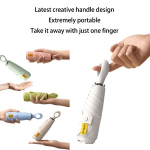 Paraguas de Viaje Portátil Barato de 8K <span class=keywords><strong>6K</strong></span> Fabricado en China OEM con Mango de Anillo, Capa de Recubrimiento, Bolsillo y Personalización de Logotipo, Mini Paraguas - Product Image 5