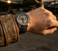 Montre mécanique automatique de luxe pour homme, multifonction, chronographe, cadran surface lunaire, bracelet en nylon, montre sport