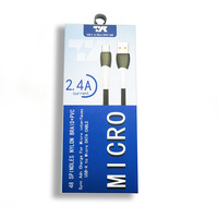 Cable DE DATOS USB trenzado de nailon de carga rápida 3A personalizable para cable de carga Premium Android