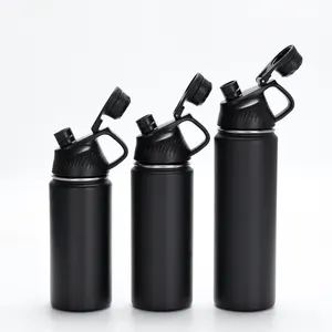 Vakuum isolierte doppelwandige Edelstahl-BPA-freie einfache moderne Wasser flasche 17 oz 500ML Tritan-Wasser flasche