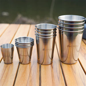 Mug à bière en acier inoxydable 304 pour l'extérieur, mug portable pour eau froide, logo personnalisé - Product Image 1