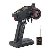 Sistema de Radio Digital HotRC CT-6A 2.4GHz 6CH, Transmisor, Control Remoto, Receptor, Control Remoto para Auto/Barco de Carreras
