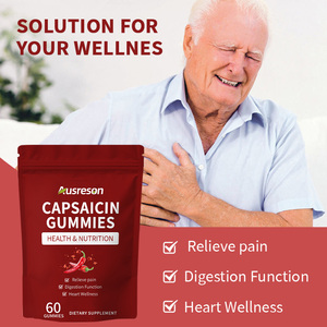 वियास्प्रसिंग कैपसिसिन गुम्मस स्वास्थ्य देखभाल प्राकृतिक सिंथेटिक कैप्सिकम 500 मिलीग्राम कैसिसिन गुम्मीज - Product Image 2