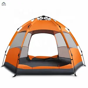 5-6人双层户外帐篷防水防风高高的瞬间帐篷，用于露营，小屋帐篷