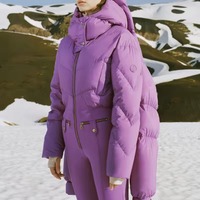 Combinaisons de ski de luxe une pièce imperméables coupe-vent pour femmes Combinaison de neige sans ceinture Isolée Combinaisons de ski pour femmes