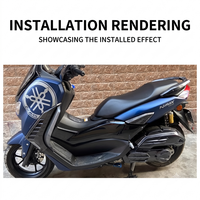 Pièces de modification de carrosserie de moto, nouveau motif en fibre de carbone, ensemble complet de garnitures de carénage, accessoires pour Yamaha NMAX 155 2020-2024