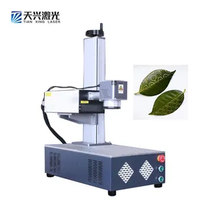 Leaf bookmark crafts hollow engraving Photo picture UV laser marking machine Leaf carving machine Leaf portrait machine