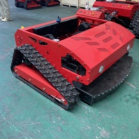 Tondeuse à gazon télécommandée à chenilles en caoutchouc pas chère, tondeuse à gazon robotisée puissante, tondeuse à gazon RC pour usage domestique et jardin.