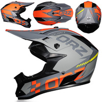 Casque de moto tout-terrain, détachable et lavable, casque de motocross intégral pour moto tout-terrain, BMX, certifié DOT, course tout-terrain