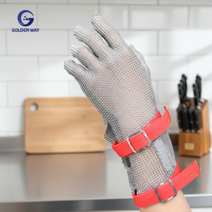 Guante <span class=keywords><strong>de</strong></span> Carnicero <span class=keywords><strong>de</strong></span> Malla <span class=keywords><strong>de</strong></span> Acero Inoxidable con Manga, Guante <span class=keywords><strong>de</strong></span> Seguridad Resistente a Cortes, Guante <span class=keywords><strong>de</strong></span> Malla para Cocina, para Cortar Carne - Product Image 1