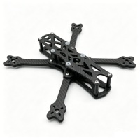 Châssis de drone FPV X-type robuste en fibre de carbone 3K de 5 pouces, conception légère pour un contrôle précis et un temps de vol étendu en freestyle