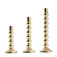 Bougeoir en fer doré de qualité supérieure, design fantastique, accessoires d'hôtel, ornement de table, lanternes en métal