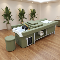 Nouveau lit de spa capillaire de style japonais 2026, lit multifonctionnel pour shampoing et soins des pieds avec dossier électrique et circulation d'eau et vapeur