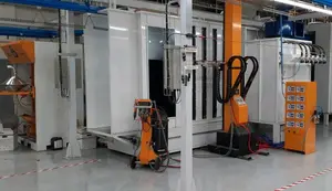 COLO-0825 Automatic Powder Coating Spray Booth With Filter Recovery