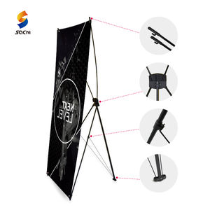 Venta al por mayor de pancartas X baratas personalizadas con logotipo y soporte 60X160 Cm 80X180 Cm Banners de pie Estantes de exhibición <span class=keywords><strong>para</strong></span> interiores - Product Image 3