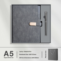 Ensemble de luxe personnalisé en cuir PU souple au toucher agréable, ensemble de carnet A5 avec stylo pour cadeaux d'affaires, d'anniversaire ou pour étudiants