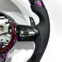 Volant en fibre de carbone forgé à LED/violet pour BMW Série F F10 F30 E90 E92 E87 Style personnalisé
