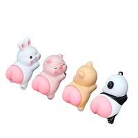 Ornement de voiture, figurine en résine mignonne et moelleuse, style dessin animé, célèbre sur internet, jouet anti-stress pour console centrale de voiture, décoration animale