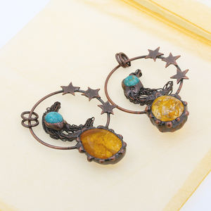 Colgante <span class=keywords><strong>de</strong></span> Cristal <span class=keywords><strong>de</strong></span> Citrino al por Mayor, Amuleto <span class=keywords><strong>de</strong></span> Piedra Preciosa Natural para la Fabricación <span class=keywords><strong>de</strong></span> Collares - Product Image 2