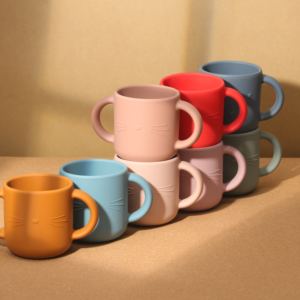 2025 bébé et enfant en bas âge tasse en silicone avec poignée Smoothie doux tasse ouverte pour l'apprentissage formation alimentation et Smoothie - Product Image 1