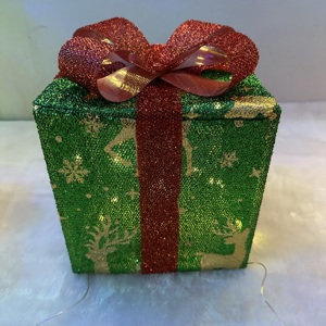 Giáng sinh Hộp Quà Tặng kỳ nghỉ Đảng colourful đèn trang trí trang trí Giáng sinh Đèn <span class=keywords><strong>LED</strong></span> hộp quà tặng thiết lập của 3 có thể gập lại Hộp quà tặng - Product Image 2