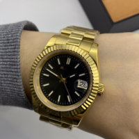 Jam Tangan Mekanik Mewah Baru dengan Bezel Gigi Anjing, Mesin NH35, Gaya Bisnis dan Fashion