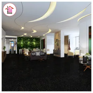 1 Cao Cấp Tự Nhiên Zimbabwe Đen Galaxy Granite Đối Với Giá Rẻ Giá Gạch Lát Sàn