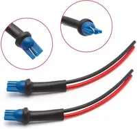 Adaptador de Enchufe Macho T10 con Cable Extendido, Conector de Cableado para Luz T10