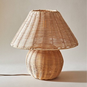 Wooden Sheep Bamboo Woven <b>Table</b> Lamp E27 <b>LED</b> Switch Control <b>Bedside</b> Lamp For Home Living Room Tatami - Product Image 2