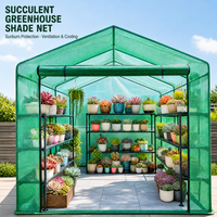 Succulentenkas schaduwnet HDPE UV-gestabiliseerd landbouwschaduwnet voor kwekerijen en bloemkwekerijen op maat