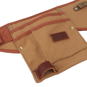 HIBO <span class=keywords><strong>Wireman</strong></span> Đa Chức Năng Canvas <span class=keywords><strong>Tool</strong></span> Chủ Belt Thợ Mộc Công Cụ Thắt Lưng Và Túi Công Cụ Giữ Cho Thợ Mộc 16OZ Canvas - Product Image 4