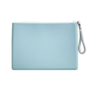 Elegant Fashionable Portable <b>Silicone</b> <b>Waterproof</b> Cosmetic Pouch Zipper Large Capacity Makeup Bag Coin Purse Travel Organizer - Product Image 1