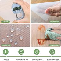 Tapis de bureau moderne transparent personnalisé en EVA, écologique, antidérapant et imperméable, avec compartiments de rangement pour étagères et rouleaux de protection pour réfrigérateur