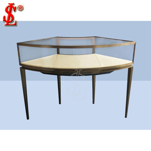 <span class=keywords><strong>Romi</strong></span>, venta al por mayor, escaparate de joyería de ante de lujo, soporte de exhibición de joyería de terciopelo azul, conjunto de decoraciones para joyería - Product Image 4