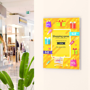 Support mural en acrylique transparent personnalisé pour vêtements, format A4, A5, A6, avec ruban adhésif double face, support de signalisation 8,5x11 pouces, écologique et recyclé - Product Image 4