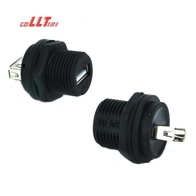 LLT M19 Circular Waterproof USB Panel Mount Connector