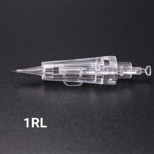 Aguja de Cartucho PMU Transparente Sin Rosca 1P 1RL para Maquillaje Permanente de Cejas y Labios con Microblading Ombre - Product Image 1
