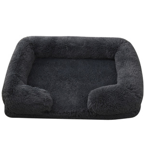 Casa para Perros, Rectangular, de Felpa Sólida, Cama para Mascotas de Invierno, Lavable a Máquina, en Caja - Product Image 3