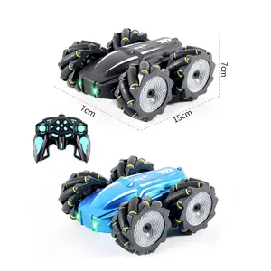 9 Function 2.4G NEW Remote Control STUNT DRIFTING TOY CAR; Dual Remote Control Rd Drift Car with Light,Remote Control Stunt Car