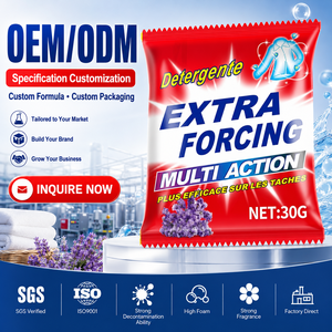 <span class=keywords><strong>Lessive</strong></span> en poudre 30g Extra Puissante pour la Vente en Gros aux Fabricants – Savon Détergent pour Vêtements - Product Image 4