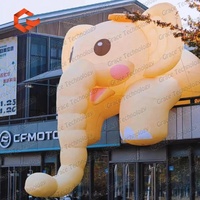 Éléphant publicitaire gonflable géant pour événement promotionnel commercial, éléphant gonflable de dessin animé