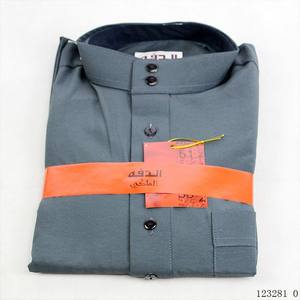 Naher Osten Neues Design Langarm Stehkragen Langarm Reine Farbe Stehkragen Muslimische Robe Männer/Arabische Männer Thobe - Product Image 4