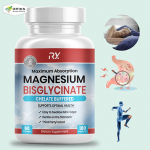 Capsules de <span class=keywords><strong>bisglycinate</strong></span> de magnésium 300 mg Elementsl favorisent la relaxation musculaire et la santé osseuse - Product Image 1